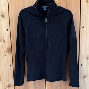 Eddie Bauer Black Quarter-Zip fleece Pullover